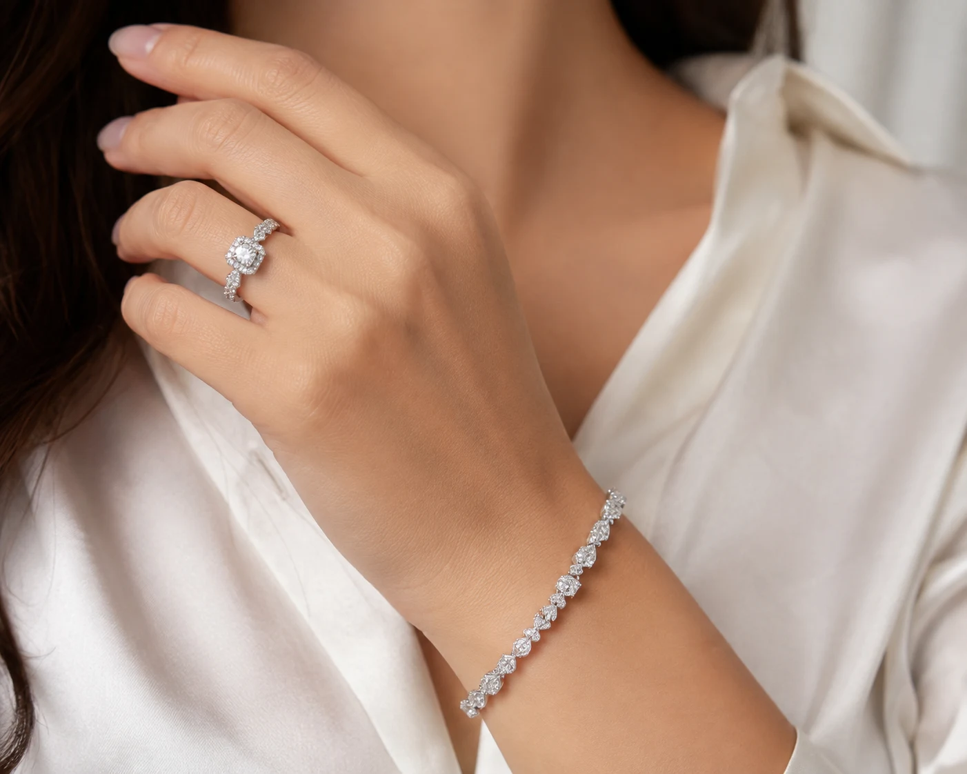 diamond ring and bracelet